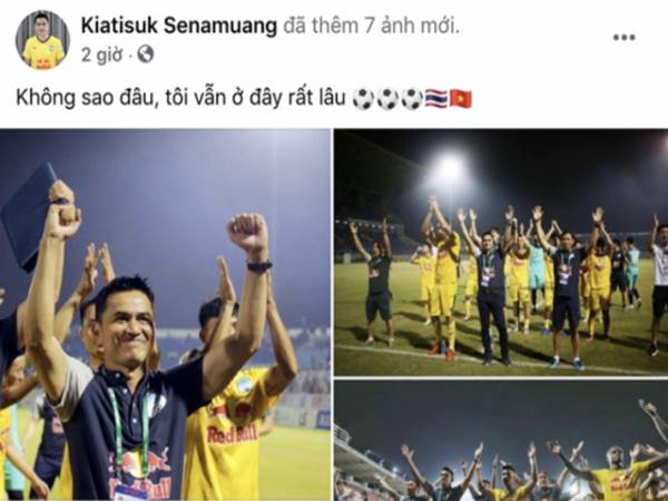 Bóng đá Việt Nam 25/9: HLV Kiatisuk cam kết tương lai tại HAGL